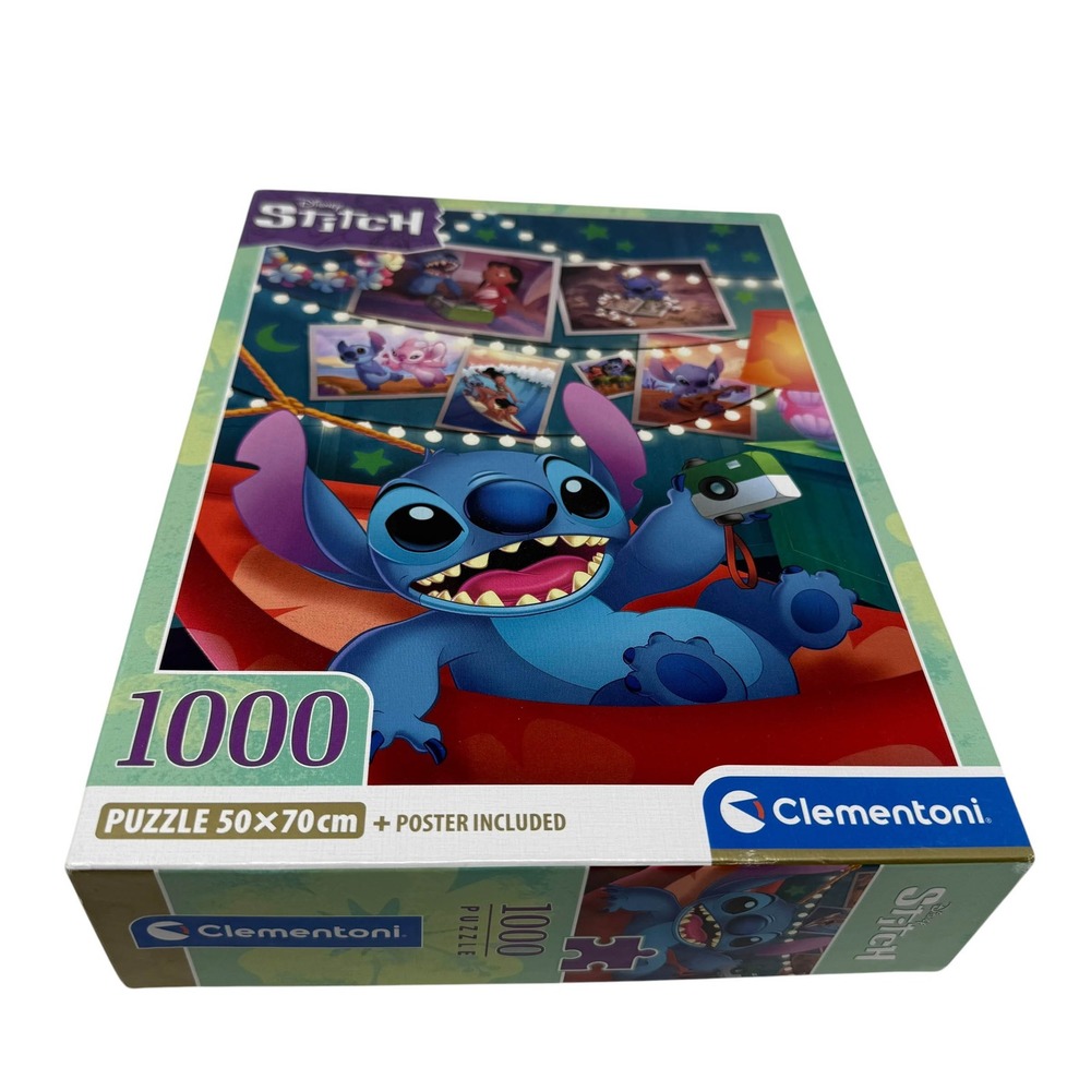 Disney Stitch 1000 Piece Jigsaw Puzzle Clementoni 50x70cm with Poster Sealed Bag